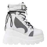 Botas Góticas Femininas Com Plataforma botas De Cano Médio