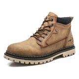 Botas Retrô Martin Tendência Sapatos Masculinos Cano Alto