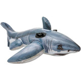 Bote Boia Inflável Tubarão Branco C Alça Intex 5752599
