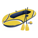 Bote Inflável 1 92x1 15m Com Remos E Inflador 1853 Mor