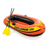 Bote Inflável Explorer 200 Com Remo Intex
