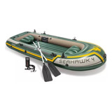 Bote Inflável Mor Fishiman 400 Com Remos E Inflador