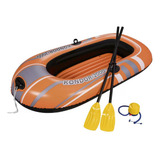 Bote Inflável Para Praia Represas Com Par De Remos Inflador