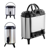 Botijão Térmico Duplo Café Leite Garrafão Inox 12 Litros