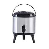 Botijão Térmico Inox 5 8 Litros Com Isolamento Durável Para Manter Bebidas Na Temperatura Ideal Por Longas Horas