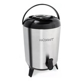 Botijão Térmico Leite Café 9 5 Litros Inox Camping Viagem Cor Pratedo