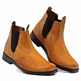 Botina Bota Masculina Couro Legitimo Solado De Pneu Resistente 44 Whisky