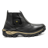 Botina Coturno Botinha Bota 100 Couro Palmilha Gel Full