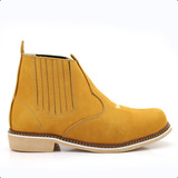 Botina Masculina Couro Legítimo Wrangler Couro Solado Látex