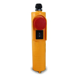 Botoeira Industrial Cob21 Com Chave Gangorra 3 Posições 2 Polos 16a 250vca Emergência Com Capacitor 40 f 450v 