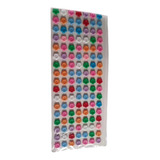Botões Mini Flor 11mm Cartela Com 119 Peças Cor Misturadas