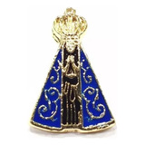 Bótom Broche N Senhora Aparecida 20mm Folheado Ouro