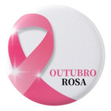 Boton Broche Campanha Outubro Rosa Botton Kit 20 Un 3 5 Cms