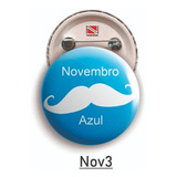 Boton Button Botton Nov azul 3 5cm 100 Peças Americano