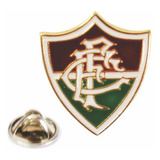 Boton/pin/broche Fluminense Escudo Em Metal-oficial Dourado