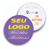 Botons Button Bottons Broche Personalizado 100 Un Tam 3 5cm