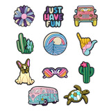 Botons Pin Para Crocs Good Vibes Only Kit Com 7 Sortidos