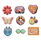 Botons Pin Para Crocs Paz E Amor Kit Com 7 Sortidos