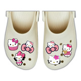Botons Pins Para Crocs Hello Kitty Rosa Kit Com 5 Sortidos