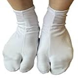 BOUYA Meias Tabi Japonesas Unissex Brancas Elásticas Antiderrapantes V Toe Quimono Capa Tabi Anime Cosplay Para Adultos E Meninas Branco Puro US 5 6 23 24 Cm 