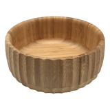 Bowl Canelado De Bambu 15cm Saladeira