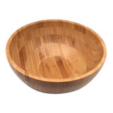 Bowl De Bambu Saladeira Grande Redondo 28cm Servir Saladas