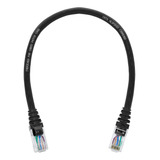 Box 10 Unidades Cat6 Preto Ideal Patch Panel Giga Utp 30cm