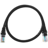 Box 10 Unidades Cordão 70cm Patch Cord Cat6 Giga Cor Preta