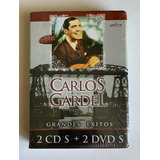 Box 2 Cd   2 Dvd Carlos Gardel   Grandes Exitos Imp  Lacrado