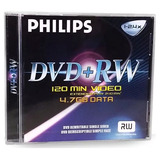 Box 3 Dvd rw Regravável Philips 4 7gb Para Gravador De Mesa