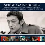 Box 4 Cds Serge Gainsbourg Classic Albuns Plus Eps 1958 62