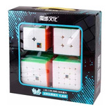 Box 4 Cubo Mágico Moyu Meilong Stickersless Profissional