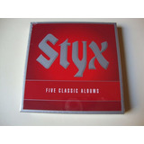 Box 5 Cds   Styx   Five Classic Albums   Importado  Lacrado