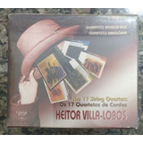 Box 6 Cds Heitor Villa lobos os 17 Quartetos De Cordas lacre