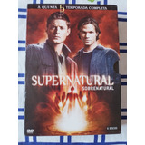 Box 6 Dvds Supernatural Sobrenatural 5 Temporada Completa 