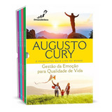 Box Augusto Cury Kit 4 Livros Gestão Da Emoção Para Qualidade De Vida Com 4 Marcadores De Páginas Kit Com Os Livros Lidere Sua Mente Autocontrole Pais E Filhos E Superação