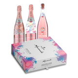 Box Casa Perini Espumante Aquarela Moscatel Rosé 750ml Cada