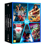 Box Dc 5 Dvds Batman Superman Liga Da Justiça