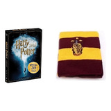 Box Dvd Harry Potter Coleção Completa Cachecol Grifinoria