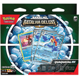 Box Pokemon Baralho Batalha Deluxe Quaquaval Ex 60 Cartas Idioma Português
