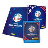 Box Premium Álbum Capa Dura Azul   30 Envelopes Copa América