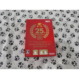 Box Super Mario All Stars Japonês 25 Anos Wii Lacrado 