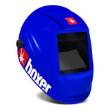 Boxer Bs120 Máscara De Solda Com Escurecimento Automático Cor Azul Liso