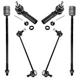 BOXI Conjunto De 6 Terminais De Direção Frontal Interna E Externa Kit De Elos De Barra Oscilante Estabilizador Frontal Adequado Para Ford Windstar 1995 1996 1997 1998 1999 2000 2001 2002 2003 