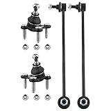 BOXI Kit De 4 Peças De Barra Estabilizadora Dianteira Compatível Com Audi A3 A3 Quattro A3 Quattro AWD 2006 2013 VW Beetle Eos GTI Golf Jetta Passat Rabbit Tiguan 2005 2014 Substitua K80662 K80663 K8044 78