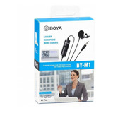 Boya Mic Lapela By m1 M1 iPhone Smartphone Android Cabo 6m