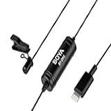 BOYA Microfone De Lapela DM1 Lapela Com Conector Lightning Compatível Com IOS IPhone X 8 7 6 Plus IPad IPod Nano Touch Para YouTube Entrevistas Podcast Discursos Conferências Vlogs