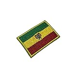 BP0029T11 Bandeira Bolívia Patch Bordado Termo Adesivo