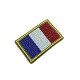 BP0031V11 Bandeira França Patch Bordado Fecho