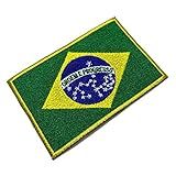 BP0403T21 Bandeira Brasil Patch Bordado Termo
